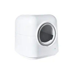पालतू एकीकृत सुरक्षा संरक्षण बिजली ऑटो एप्लिकेशन नियंत्रण स्मार्ट स्वत: स्वयं-सफाई बिल्ली कूड़े बॉक्स शौचालय