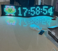 Panneau matriciel LED USB RGB personnalisable, motifs de pixels, animations de texte, signalisation graphique, ascenseur, voiture, contrôlé par Bluetooth, éducation