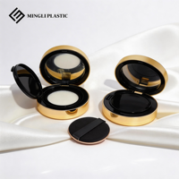 Boîte en plastique à coussin d'air 15g, ronde, vide, pour fond de teint, poudre cosmétique, conteneur de crème BB, miroir, éponge, recyclable PP