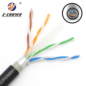 Câble Ethernet souterrain blindé UTP 28 AWG CCA pour extérieur, Cat6 <span class=keywords><strong>20m</strong></span>, câbles multipaires Cat5e - Product Image 2