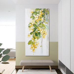 Osmanthus Hand Painted Oil Painting 60x120cm Abstract Art Living Room <b>Wall</b> Decor <b>Flower</b> Art - Product Image 3