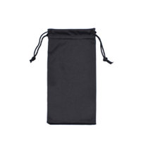 En stock, vente en gros, nouveau sac à lunettes en microfibre, couleur unie, fermeture à bouton, chiffon pour téléphone portable, antistatique, 18x9cm, couleur personnalisée