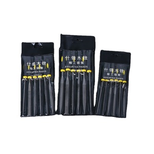 Juego de limas redondas, juego de afilado, patrón de embalaje de estilo de acero suizo, tratamiento de superficie, herramientas de jardín de doble manija, juego de limas de motosierra - Product Image 1