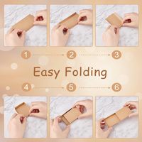 Respectueux de l'environnement Recyclable Pull-Out Pliant Rigide Bijoux Carton Éponge Doublé Collier Bracelet UV Revêtement Gaufrage