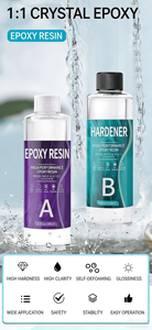 Résine Époxy Double Composant Easy Mix 1:1 pour Débutants - Résine Époxy Transparente pour Moulage et Revêtement de Bijoux - Product Image 6