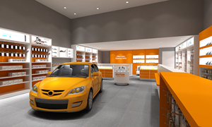 Vendita calda negozio di marca infissi di vetro luce a LED armadietto cellulare cellulare Display vetrina per auto - Product Image 5