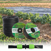 Système d'irrigation goutte à goutte pour verger Pandora en plastique, tuyau de 16 mm, 10 cm, débit de 3 L/H, pression de 0,5 bar, personnalisable, 1000 m/rouleau