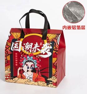 Tela Aislante Térmica Impermeable al por Mayor para Bolsas Refrigerantes para Comida para Llevar y Picnics con Divertido Diseño de Dibujos Animados - Product Image 2