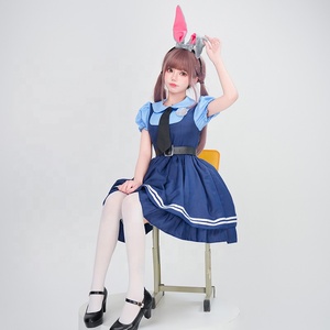 Zootopia Judy Hopps Cosplay Costume adulte lapin policier officier Halloween scène Performance tenue - Product Image 2