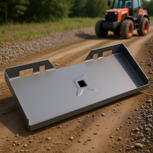 Piastra di Montaggio per Skid Steer in Acciaio da 5/16 Pollici Compatibile con Trattori Kubota Bobcat e Ricevitore di Aggancio da 2,28 Pollici - Product Image 2