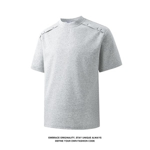 2026 New Men's Casual T-<b>Shirt</b>, American Style Stitch <b>Patchwork</b> Design, Loose Fit Crew Neck Short Sleeve Streetwear Tee - Product Image 4
