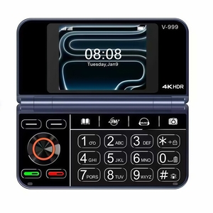 Ponsel Lipat V-999 2G dengan Layar Ganda dan Tombol Fisik, Layar 1,77 inci/2,8 inci, Baterai 1000mAh, Ramah Pelajar - Product Image 5
