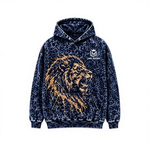 Sudadera con Capucha para Hombre Lowe MbeiroM, Transpirable, Corte Regular, Estilo Urbano, 100% Algodón Felpa, Ropa de Invierno - Product Image 1
