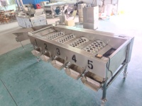Sorteermachine voor groenten en fruit: aardappel, tomaat, knoflook, chilipeper, ui, wortel, komkommer, champignons.