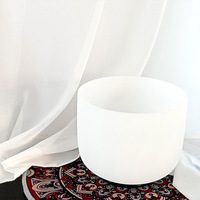 Factory Direct White Frosted Quartz Bowl Music Psalm Self-cultivation Meditation Buddha Sound 432HZ Percussion Instrument