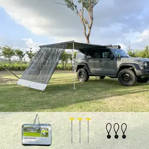 Wareda PVC kumaş ön RV Camper araba tente güneş gölge ekran koruyucu UV Sunblocker
