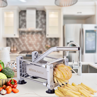 Coupe-frites professionnel en acier inoxydable et aluminium, trancheuse à pommes de terre, coupe-chips, hachoir, machine à couper les fruits et légumes