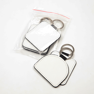 Porte-clés en cuir PU vierge avec Logo personnalisé, découpée sur le côté à l'huile, <span class=keywords><strong>pour</strong></span> impression UV, 1 pièce - Product Image 3