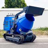 Kleiner Muldenkipper Betonmischer Mini Selbstladender Betonmischer Dumper Bau 300L Betonmischfahrzeug