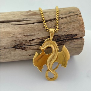 yunnique Stainless Steel Dragon Pendant Necklace For Men Animal Zodiac Design Gift Jewelry - Product Image 4