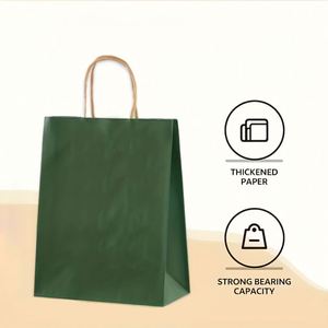 Bolsa de Papel Kraft Personalizada para Compras, Bolsa de Papel Kraft Reutilizable, Bolsa de Papel Blanca Reciclable Personalizada - Product Image 6