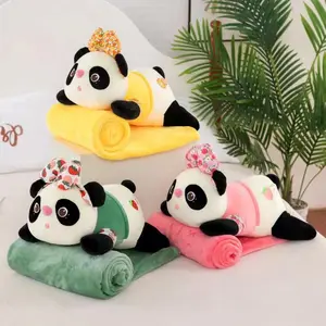 AIFEI TOY wholesale Panda cute children's plush toys animal two-in-one office lunch break home pillows