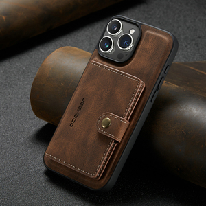 Funda de cuero magnética desmontable 2 en 1 para iPhone 14 Pro Max 13Pro Max, funda tipo billetera, soporte para tarjetas, bolsa de bolsillo para iPhone 15 - Product Image 2