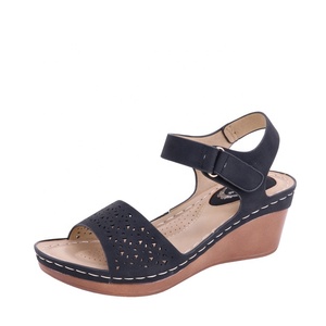 2026 New <strong>Summer</strong> Casual comfort Women PU <strong>Wedge</strong> Heel Slides Sandals <strong>Shoes</strong> - Product Image 6