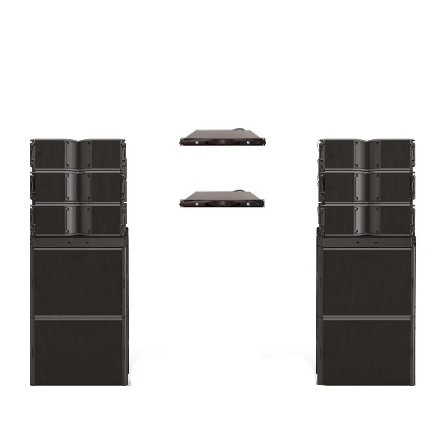 IBIZA sistem suara loudspeaker linearray double 8 inci untuk acara langsung sistem audio profesional pengaturan DJ