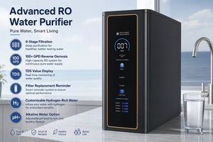 Système de filtration d'eau par osmose inverse à 6 étapes sous évier, purificateur d'eau domestique sans réservoir avec garantie d'un an, système de filtration à 6 étapes - Product Image 1