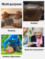 Magnifier with LED Light Handheld Magnifying Glass 3 LED Lamp Magnifying Glass for Elderly People for Reading