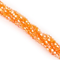 Perles de verre en cristal taillées en losange de 4 mm pour la confection de bijoux DIY, entretoises, matériel pour accessoires capillaires et décoration