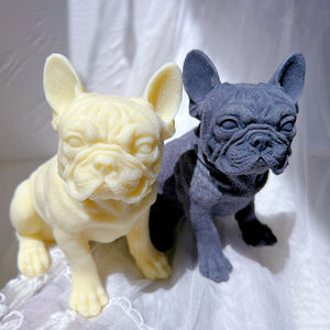 בעלי החיים סויה שעווה צרפתית בולדוג נר תבניות גור מאהב בית תפאורה מתנה Frenchie כלב נר סיליקון עובש - Product Image 2