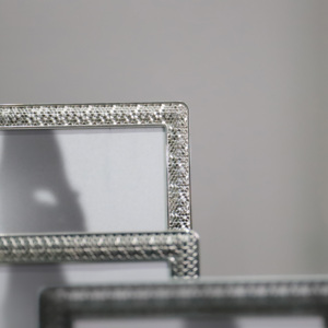 Sang Trọng 15X20Cm 5X7 Inch Chất Lượng Cao Kim Loại Khung Ảnh 5X7 Khung Ảnh Rõ Ràng Pha Lê Bạc Mạ Với Sơn Mài Hình Ảnh Khung - Product Image 5