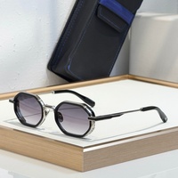 T-HE SQUADRA 48-24-145 Lunettes de soleil de haute qualité pour hommes et femmes, lunettes de soleil de créateur, style punk classique, luxe, titane, UV400, avec boîte
