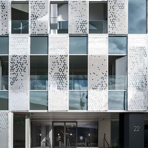 Panneau perforé en aluminium anodisé, design industriel pour murs-rideaux extérieurs, anti-corrosion - Product Image 2