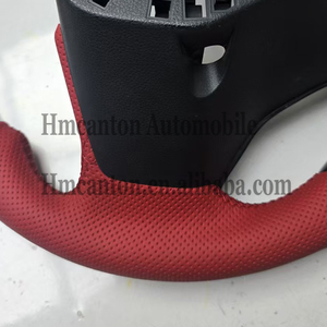 Volante Deportivo de Fibra de Carbono con Agarre de Cuero Perforado y Luces LED para Honda Acura Tlx - Product Image 5