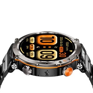 2024 hommes IP68 étanche sport <span class=keywords><strong>montre</strong></span> intelligente 600mAh batterie lampe de poche appel vocal Compatible Android Fitcloudpro inclus - Product Image 4