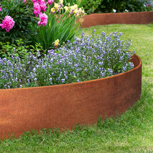 Bordure de jardin en acier Corten 5.5 "X 32.8 'Bordure de paysage rouillée en métal Bandes longues de jardin robustes Bordure de jardin pré-rouillée - Product Image 5