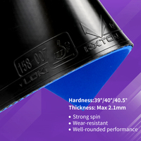 Caoutchouc de tennis de table Loki Rxton 5Neo Ittf haute performance, attaque rapide et boucle stable, professionnel
