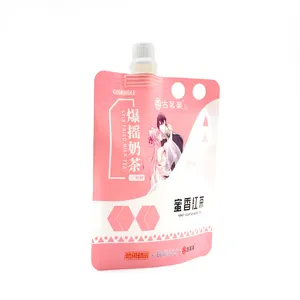 Zhongbao China Factory Custom High Quality Material Fully Biodegradable Plastic Milk Tea Packaging Bag