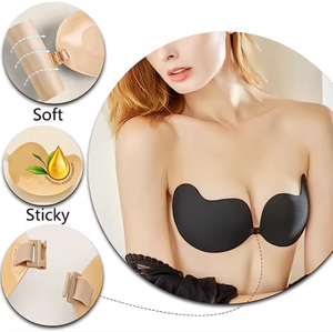 <span class=keywords><strong>Reggiseno</strong></span> Adesivo <span class=keywords><strong>Invisibile</strong></span> in Silicone Senza Spalline e Senza Schienale, Forte Supporto, Resistente al Sudore, Traspirante, Riutilizzabile, per Donna - Product Image 2