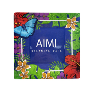 Plato cuadrado de melamina para <span class=keywords><strong>pasta</strong></span> de alta calidad de 8 pulgadas, diseño moderno con estándares personalizados, platos de cena duraderos - Product Image 4