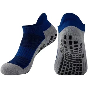 Venta caliente de moda al por mayor deporte tobillo calcetines algodón poliéster hombres deporte antideslizante calcetines de fútbol - Product Image 4
