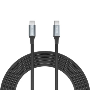 ESEEKGO ES-C100 USB-C ถึง USB-C 100W/6A 1M/3.3FT ไนลอนสายชาร์จข้อมูลแบบเร็วป้องกันการแตกหักสำหรับสมาร์ทวอทช์คอมพิวเตอร์หูฟัง - Product Image 2