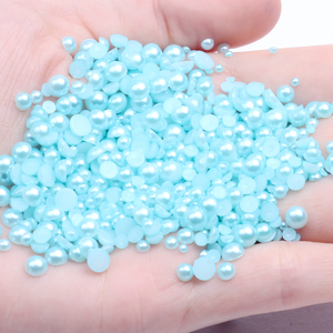 Ventes chaudes 2-5mm Tailles assorties 1000 pièces Nombreuses couleurs Strass en résine à dos plat pour vêtements Robes Décoration Nizi - Product Image 5