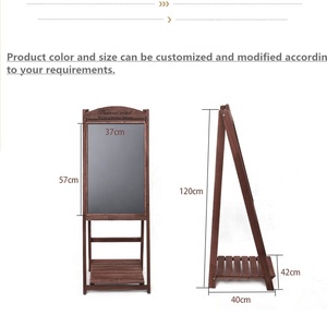 Bán buôn tùy chỉnh chất lượng cao mộc mạc cổ điển nóng đứng Bảng phấn một khung bảng đen - Product Image 6