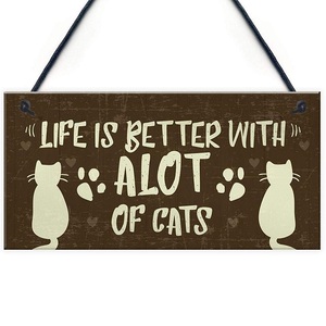 Home <b>Wall</b> Decor Girl Bedroom Decoration Dog Lovely Cute Cat Hanging Wooden Plaque <b>Sign</b> - Product Image 4