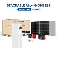 10KW hors réseau sur réseau système solaire PV hybride Trina 505W panneau solaire deye onduleur batterie pour un usage domestique