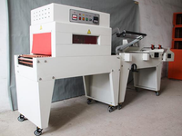 Machine d'emballage sous film rétractable POF semi-automatique de type L pour sacs poubelle, bouteilles, boîtes